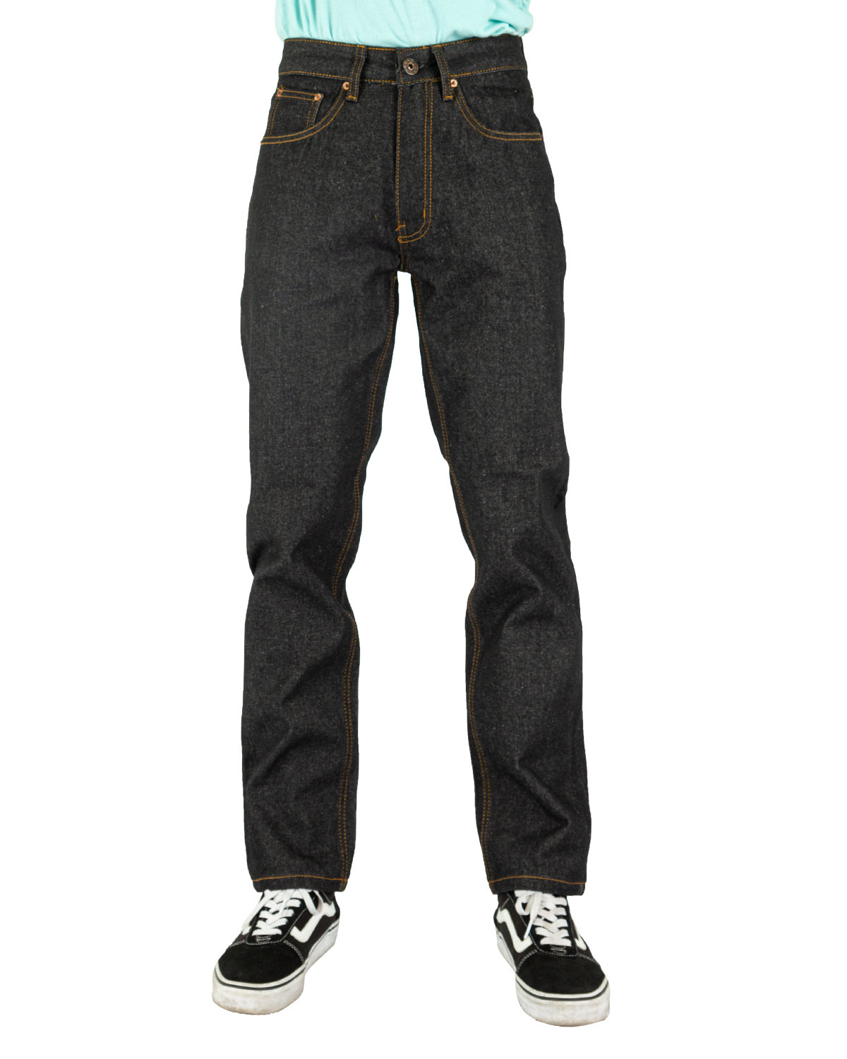 Men's Raw Denim Straight-Leg Jean Pant