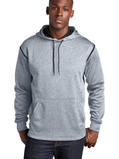 Sport-Tek ®  Tech Fleece Colorblock Hooded Sweatshirt. F246
