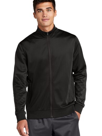 Sport-Tek  ®  Tricot Sleeve Stripe Track Jacket. JST94