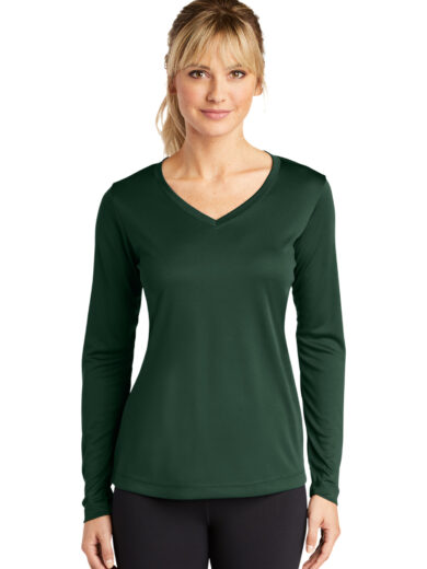 Sport-Tek ®  Women's Long Sleeve PosiCharge ®  Competitor™ V-Neck Tee. LST353LS