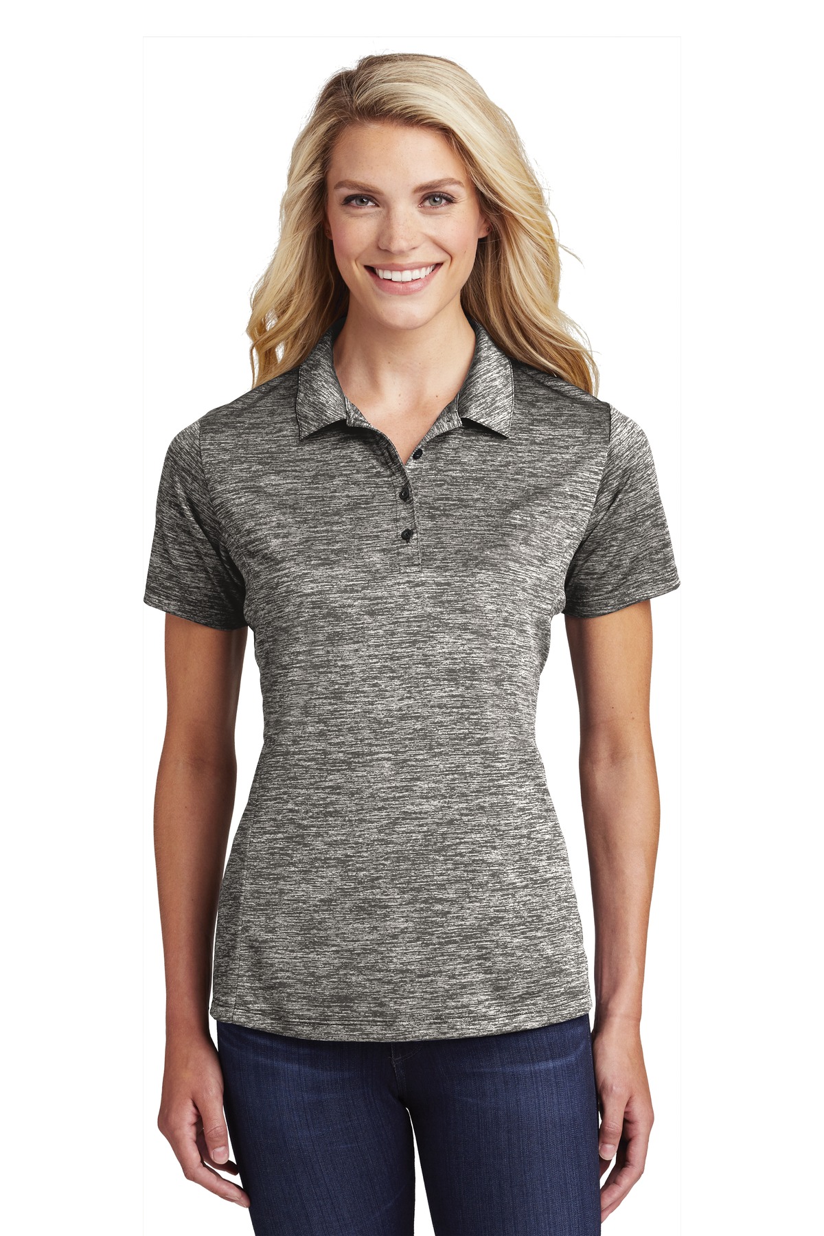 Sport-Tek ® Women's PosiCharge ® Electric Heather Polo. LST590