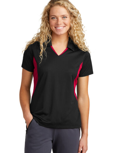 Sport-Tek ®  Women's Side Blocked Micropique Sport-Wick ®  Polo. LST655