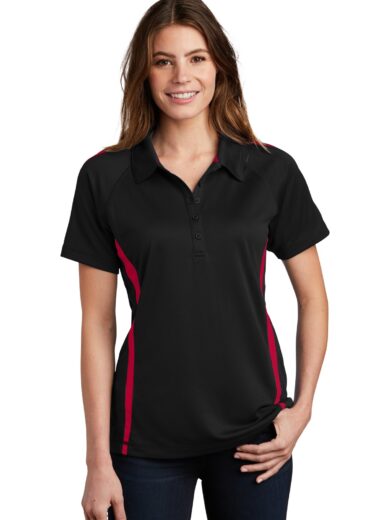 Sport-Tek ®  Women's PosiCharge ®  Micro-Mesh Colorblock Polo. LST685