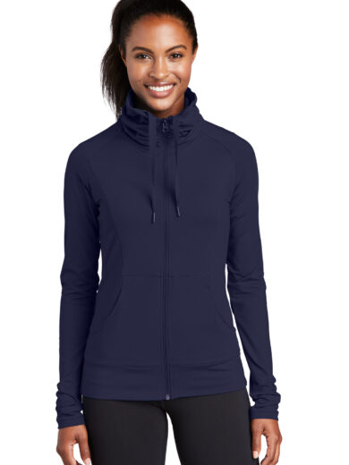 Sport-Tek ®  Women's Sport-Wick ®  Stretch Full-Zip Jacket. LST852