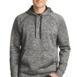 Sport-Tek ®  PosiCharge ®  Electric Heather Fleece Hooded Pullover. ST225