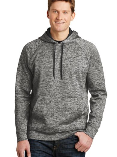 Sport-Tek ®  PosiCharge ®  Electric Heather Fleece Hooded Pullover. ST225