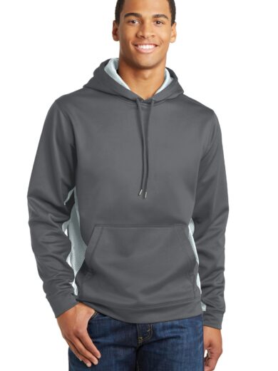 Sport-Tek ®  Sport-Wick ®  CamoHex Fleece Colorblock Hooded Pullover. ST239
