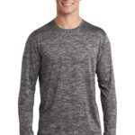 Sport-Tek  ®  PosiCharge  ®  Long Sleeve Electric Heather Tee. ST390LS
