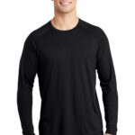 Sport-Tek  ®  PosiCharge  ®  Long Sleeve Tri-Blend Wicking Raglan Tee ST400LS