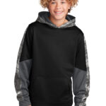 Sport-Tek ®  Youth Sport-Wick ®  Mineral Freeze Fleece Colorblock Hooded Pullover. YST231