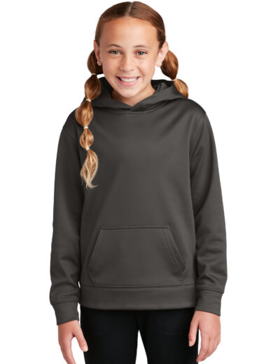 Sport-Tek ®  Youth Sport-Wick ®  Fleece Hooded Pullover. YST244