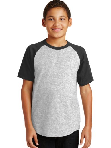 Sport-Tek ®  Youth Short Sleeve Colorblock Raglan Jersey. YT201